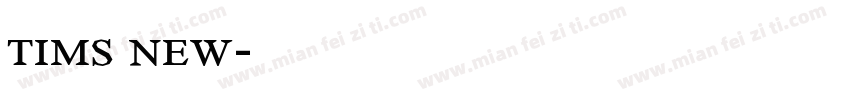 tims new字体转换